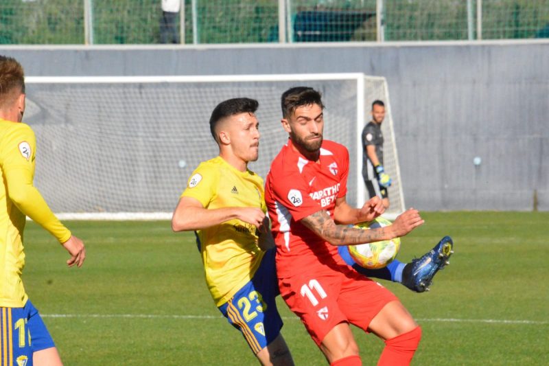 Pejiño, en el partido entre el Sevilla Atlético y el Cádiz B | Imagen: Cádiz B