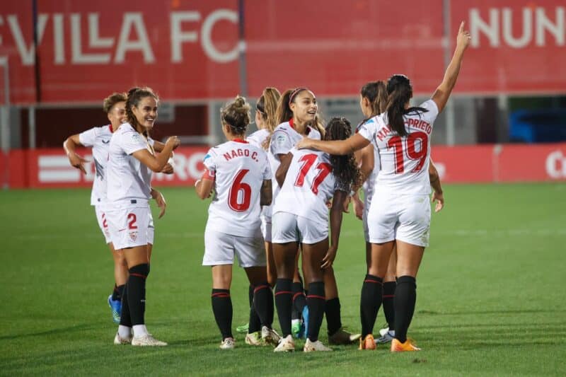 El Sevilla FC Femenino, tras lograr la victoria en La Liga F ante el Alhama CF