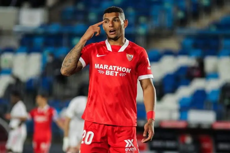 newcastle Diego Carlos, en un encuentro con el Sevilla FC