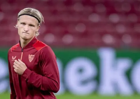 Kasper Dolberg, nuevo jugador del Hoffenheim