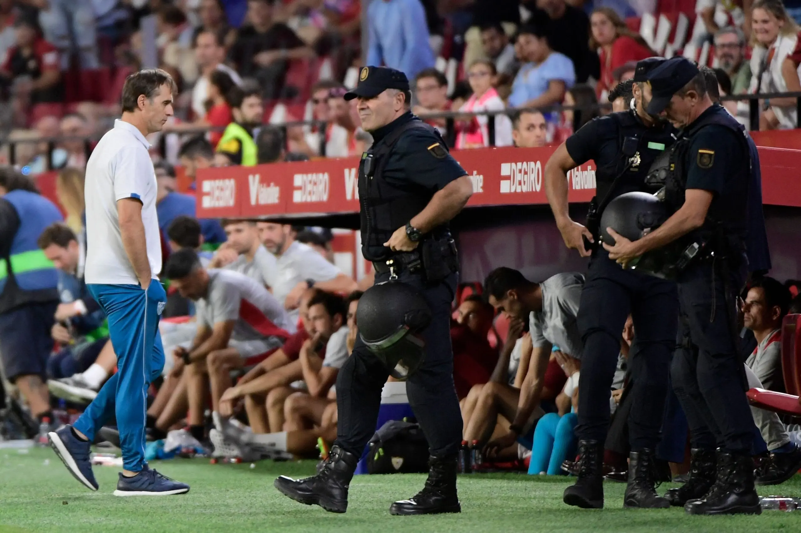 Julen Lopetegui, en el partido del Sevilla FC ante el Atlético de Madrid