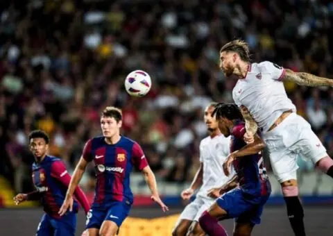 El Sevilla FC murió en la orilla en Barcelona