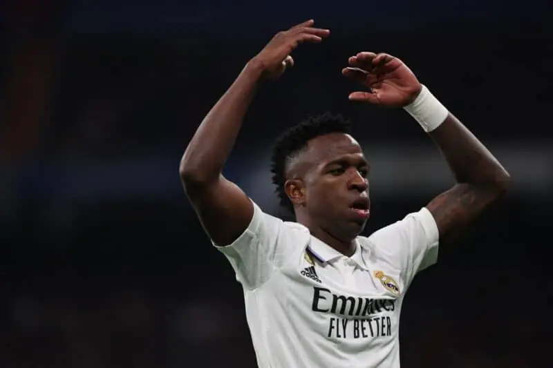 Derbi Madrileño. Real Madrid Atlético de Madrid Vinicius Carlo Ancelotti