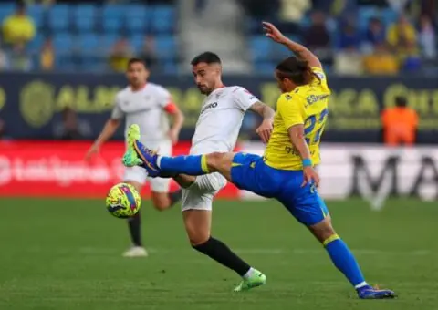 Las posibles alineaciones del Sevilla FC y del Cádiz CF