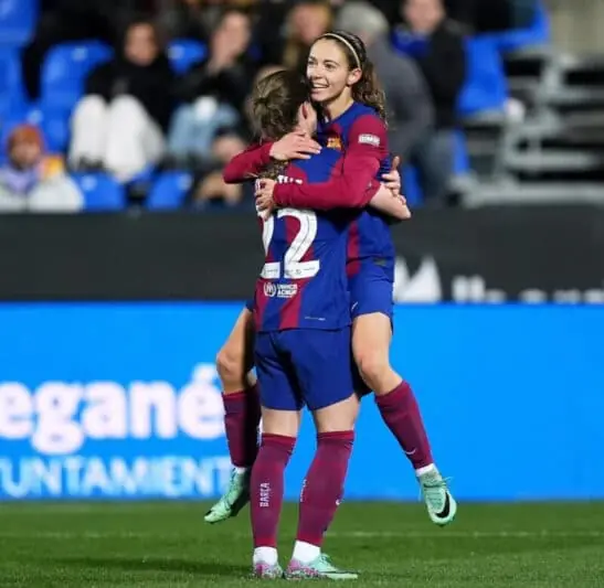 Aitana Bonmatí celebrando un gol
