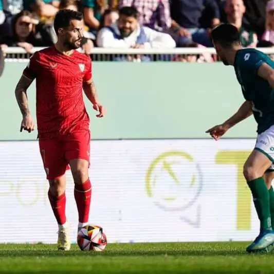 Suso, en el encuentro del Sevilla FC frente al Racing de Ferrol | Imagen: Sevilla FC