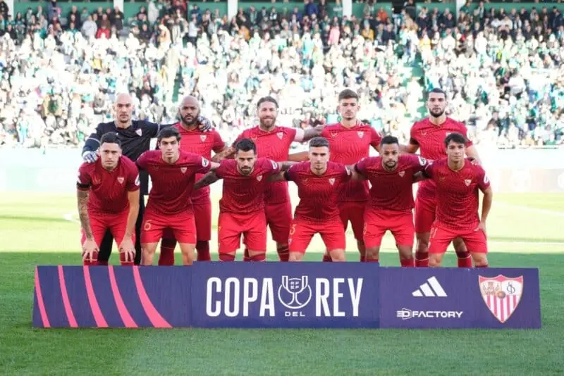Once titular del Sevilla FC frente al Racing de Ferrol | Imagen: Sevilla FC