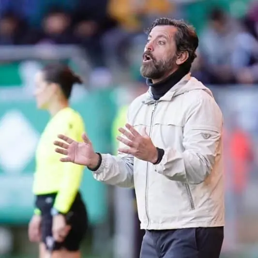 Quique Sánchez Flores, en el encuentro del Sevilla FC frente al Racing de Ferrol | Imagen: Sevilla FC