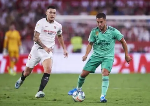 Hazard alucina con un ex del Sevilla FC