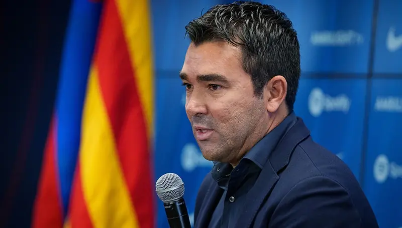 Deco, director deportivo del FC Barcelona, en un acto institucional.