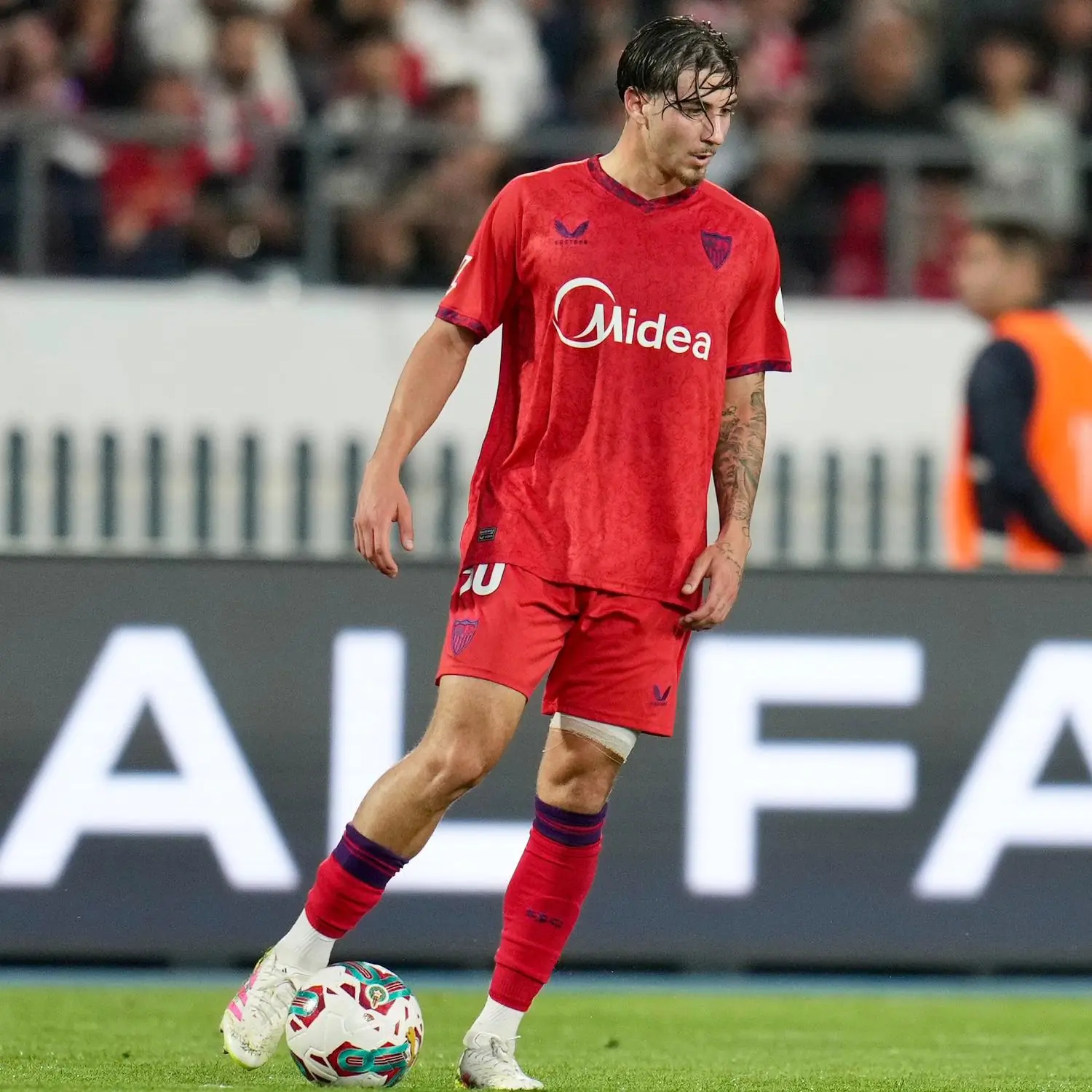 Alberto Collado, en el amistoso ante el Wydad AC